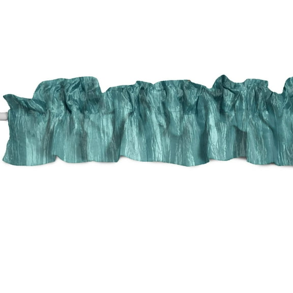 Crinkle Crushed Taffeta Curtain Sleeve Topper Window Treatment