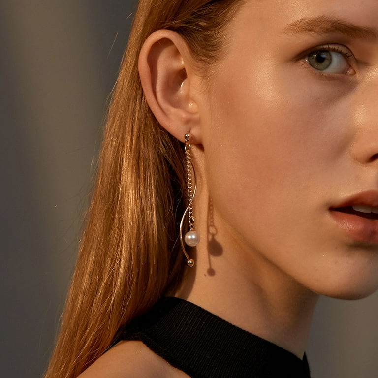 Elegant waves hoop earrings sale