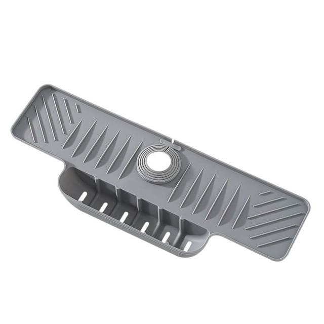 Tapis de Robinet de Cuisine en Silicone Séchage Rapide Protecteur de Zone et Poignée