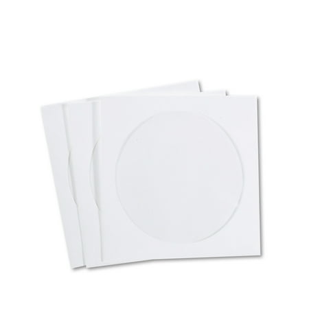 Quality Park CD/DVD Sleeves, Moisture-Resistant TYVEK Material, 100/Box