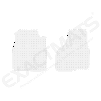 ExactMats - Premium Clear Overlay Floor Mats, Made In USA - Fits Dodge RAM 1500 Classic 2019-2023 / Quad Cab / 2 Front Mats