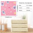 thumbnail image 6 of Yayeee 6 Pack Kitchen Dishcloths for Washing Dishes Soft Absorbent Microfiber Towels, Love Connection, 6 of 9