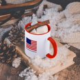 thumbnail image 5 of 3dRose, Proud to be American, 15oz Two-Tone Red Mug, 5 of 7