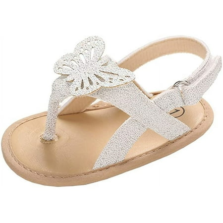 

Baby Girl s Butterfly Sandals Summer Soft Soles First Walk Crib Shoes