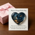thumbnail image 5 of Magic Dragon Pocket Hug Card - Exquisite Commemorative Comforting Gift, Miniature Inspirational Token for Friends/Family, Portable Keepsake for Encouragement & Cheer, Cute Gift, 3.5*2.8in, A, 5 of 7