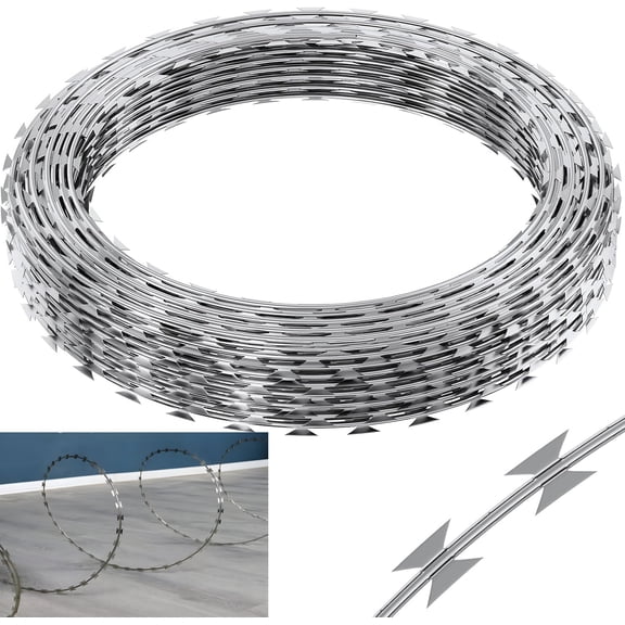 Barbed Wire Fence Roll 325ft Galvanized for Garden