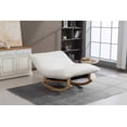 thumbnail image 4 of Timbernest Bean Bag Rocking Chair for Indoor Outdoor, Accent Armless Lazy Sofa, Corduroy Casual Single Couch, White, 4 of 7