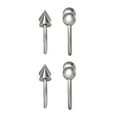 thumbnail image 3 of Body Jewelry Women's Stainless Steel 14G Horseshoe Nose Rings, 4 Pack, 3 of 5