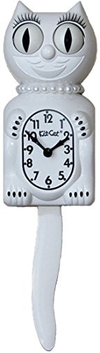 Kit Cat Klock Limited Edition Lady - Pumpkin Delight Orange Wall Clock, Fun Retro Kitchen Decor Collectible