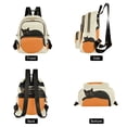 thumbnail image 4 of FORMRS Mini Backpack Purse for Women Travel Daypack Casual Shoulder Bag, Black Cat Orange Ball, 4 of 7