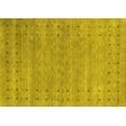 thumbnail image 1 of Ahgly Company Indoor Rectangle Abstract Yellow Contemporary Area Rugs, 5' x 7', 1 of 4