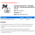 thumbnail image 2 of Transmission Service Kit - Compatible with 1998 - 2003 Mercedes-Benz ML320 3.2L V6 1999 2000 2001 2002, 2 of 2