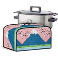thumbnail image 1 of Kitchen Appliances Cover Small Appliance Covers Slow Cooker Cover with Mesh Pocket and Handy Handle Keep Your Kitchen Appliances Clean for Home Kitchen, Mt. Fuji Cherry Blossoms, CZA64, 1 of 1