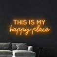 thumbnail image 5 of Handmadetneonsign This Is My Happy Place Neon Sign, Quote LED Neon Art Decor, Home Bedroom Wall Decor, 5 of 5