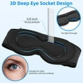 thumbnail image 5 of 3D Sleep Mask with Bluetooth Headphones, Sleeping Headphones for Side Sleepers, Zero Eye Pressure, Adjustable Sleep Eye Mask, Ultra-Thin Stereo Speakers Perfect for Sleeping, 5 of 7