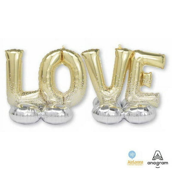 66 inch Love Deluxe Airloonz Foil Mylar Balloon - Party Supplies Decorations