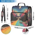 thumbnail image 2 of FORMRS Zipper Binder with Shoulder Strap 2-inch Ring 500 Sheet Capacity File Bag, Colorful Road, 2 of 5
