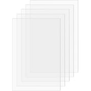 SimbaLux Acrylic Sheet Clear 4 x 6 Panel 0.04 Thick 1mm Plexiglass Board, Easy to Cut, Pack of 5