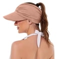 thumbnail image 4 of NordicNest Sun Hats for Women Wide Brim UV Protection Sun Visor Hats UPF50  Lightweight Foldable Ponytail Sports Cap, 4 of 6