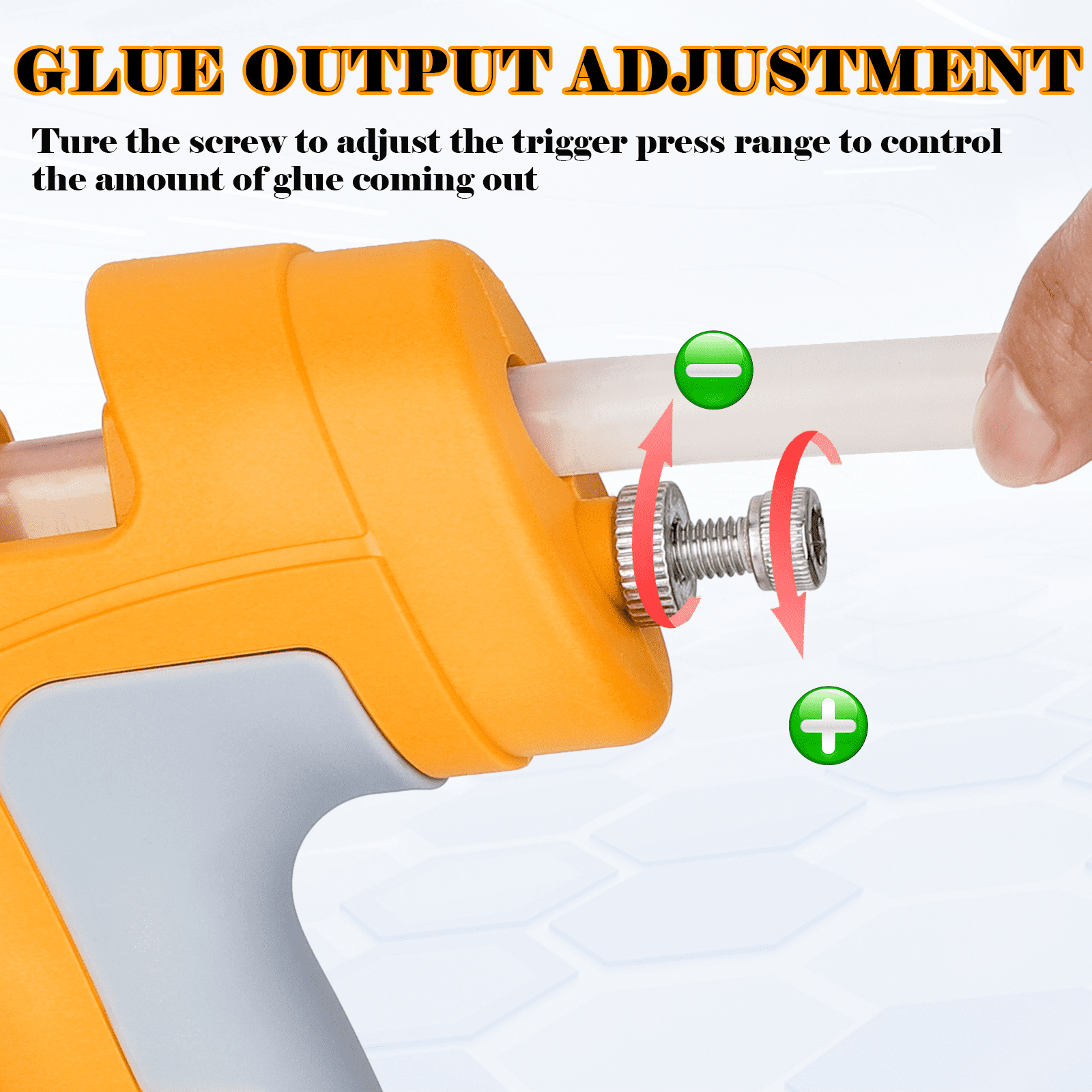 Cordless Adhesive Spray Gun 100W LED Digital Hot Melt Glue Tool with 10 Hot Glue Sticks for Home Repair,Crafts,DIY Packaging Powered by DEWALT 20V Li-ion Battery DCB206 DCB204 DCB205etc.