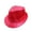 Rose Red Kid, variant on UDIYO Western Sequin Fedora Hat Glitter Sequin Hat Solid Color Dance Hat Retro Disco Cap Unisex Costume Cap for Women Men Party Props Supplies