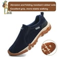 thumbnail image 3 of Hiking Shoes for Men Laceless Suede Breathable Slip Resistant Boots Lightweight Sneakers for Outdoor Walking Trekking Trail, 3 of 7