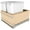 Maple / White, variant on Rev-A-Shelf 4Wcsc-1527Dm-2 Wood Classics 12"W Double 27 Qt / 6.75 Gallon Pull Out Trash