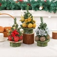 thumbnail image 7 of SLYNSHome Mini Christmas Tree Table Decorations,Small Artificial Xmas Trees with Balls Ornament for Centerpiece Kitchen Office Tabletop Home Holiday Decor - Red, 7 of 7