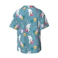 thumbnail image 7 of Kdxio Men's Hawaiian Shirt for Men Short Sleeve Shirt Rabbit And Balloon Summer Casual Holiday Beach Button Down T-Shirts, 7 of 7