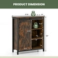 thumbnail image 3 of Costway 32" Farmhouse Accent Storage Cabinet with Sliding Barn Door & Adjustable Shelves, 3 of 10