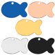 thumbnail image 2 of 100PCS Personalized Pet ID Tag Fish Shape Stainless Steel Blank Engraved Pendant Accessories Key Ring Gift ShopWise Round, 2 of 12