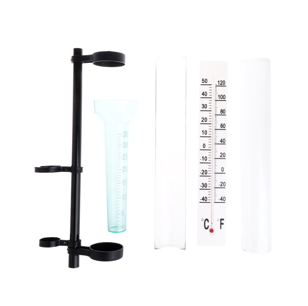 3 in 1 Weather Station Measurer Outdoor Meteorology Instrument Rain Gauge Wind Direction Meter for Outdoor Garden