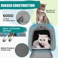 thumbnail image 3 of Top Tasta Transportín para perros y gatos, transportador para mascotas para gatos pequeños, medianos y grandes, transportador para perros con lados suaves, transportador para perros pequeños, portátil, 3 of 5