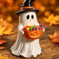 thumbnail image 3 of Wmkox8yii Ghost Figurine with Pumpkin Candy Bowl,9.8 inches Halloween Decorative Statue for Porch Tabletop Mantel Indoor Outdoor Display, 3 of 4