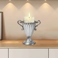 thumbnail image 4 of Silver Iron Vase Metal Flower Pot Home Decor Decorative Vase for Wedding Event Centerpiece Office Desk Table Decor Modern Geometric Planter, 4 of 8