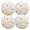 Beige, variant on Ryvnso Watercolor Wild Flower Round Plate Mats Dining Table Placemat Set of 4 for Holiday Decoration