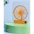 thumbnail image 6 of Desktop Fan, Folding Card Fan 180° Wide Angle, 7 Blades Strong Wide Wind, USB Rechargeable Quiet Brushless Motor, Portable Desk Fan for Home Dorm Outdoor Travel, 5.71x1.57x6.10in, 6 of 6