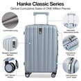 thumbnail image 3 of Luggage Hanke Carry On, 20 pulgadas, 37 L, ligero, con ruedas, gris, 3 of 9