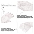 thumbnail image 3 of Damas guantes de encaje de verano elegantes guantes cortos de boda gran cena guantes de protección solar cortos guantes de malla fina, 3 of 5