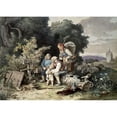 thumbnail image 2 of Richter, Ludwig 24x18 Black Modern Framed Museum Art Print Titled - Shepherds Family, 2 of 4