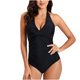 thumbnail image 1 of Traje de baño de una pieza para mujer, cómodo, liso, con almohadilla en el pecho, sin aros, Bikini con escote en V profundo OAVQHLG3B Store  lin121212, 1 of 4