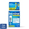 Bonine Motion Sickness and Nausea Relief Travel Pack, Chewable Tablets, Raspberry, 12 Count