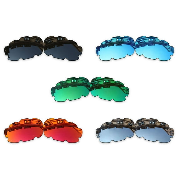Vonxyz 5 Pack Polarized Replacement Lenses for Oakley Split Jacket Vented OO9099 Sunglasses