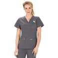 thumbnail image 2 of Grey's Anatomy Grey's Anatomy™ 3-Pocket Mock Wrap Top Scrub Top, 2 of 2