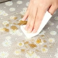thumbnail image 6 of Kraoden Refrigerator Liners Non Adhesive Shelf Mats Floral Pattern Kitchen Cabinet Drawer Liners Waterproof Non-Slip Easy Clean for Home Organization, 6 of 7