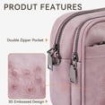 thumbnail image 4 of Crossbody Purse for Women Vegan Leather Small Crossbody Bags with Adjustable Strap Multiple Pockets  Handbags, 4 of 6