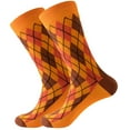thumbnail image 1 of Adult Unisex Diamond Square Printing Colorful Street Personality Medium Socks, 1 of 2