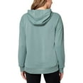 thumbnail image 4 of Mondetta Women's Plus Performance Kangaroo Pocket Moisture Wicking Full Zip Hoodie-Green / 2X, 4 of 6
