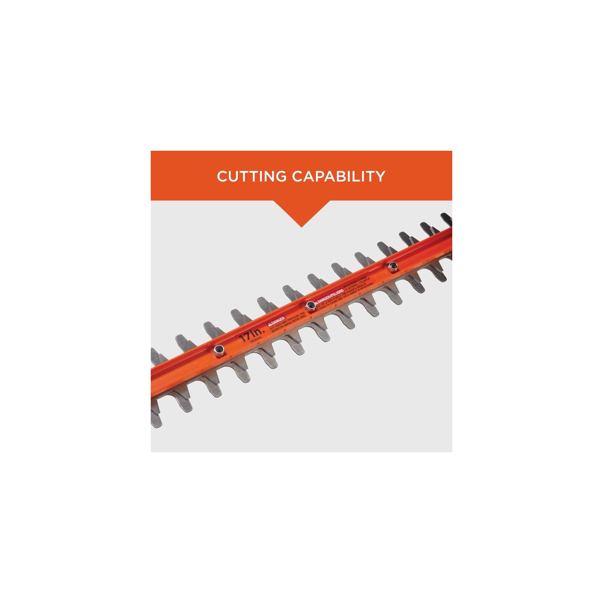 Black+Decker 17" Corded Electric Hedge Trimmer, 3.2 Amp photo 4
