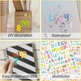 12 Sheets Vinyl Stickers, Colorful Letter & Number Decals, Self